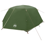 Backpacking Tent Green 4-Person 185T Polyester with PU Coating 42017412