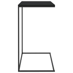 ZNTS Side Table Black 55x35x66 cm Engineered Wood 336133