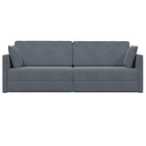 Floor Sofa Bed Dark Grey 213 x 70 x 77 cm Velvet 4106727