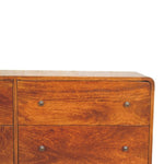 Large Curved Chestnut Chest IN3404