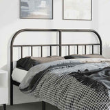 Metal Replace Headboard Black 135 cm 353667