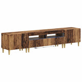 5 Piece LED TV Cabinet Old Wood Engineered Wood 3416768