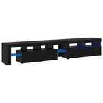 TV Cabinets 2 pcs Black oak 290 x 36.5 x 40 cm Engineered wood 3332526