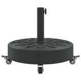 Parasol Base with Wheels for 38 / 48 mm Poles 27 kg Round 4007976
