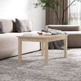 ZNTS Coffee Table 80x50x40 cm Solid Wood Pine 814279