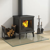 Fireplace Glass Plate Rectangular 80x60 cm 324128