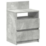 Bedside Cabinets 2 pcs with 2 Drawers Concrete Grey 40x33x60 cm 858567