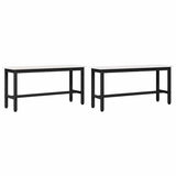 Dining Bench 2 pcs White 100 x 32.5 x 49 cm Solid pine wood 873789