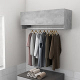 Wardrobe Concrete Grey 100x32.5x35 cm Engineered Wood 808237