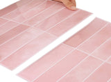 Rectangular Tile 50 pcs Pink 29 x 23 x 0.08 cm 42046164