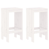 3 Piece Garden Bar Set White Solid Wood Pine 3157734