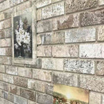 ZNTS 3D Wall Panels with Sand Brick Design 10 pcs EPS 147201