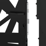 Garden Gate Black 100x175 cm Steel Light Design 4100952