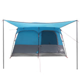 Family Tent with Roof Blue 380 x 260 x 190 cm Polyester 42028494