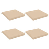 4-Piece Seat Cushions SOEST 4 pcs 100% Polyester Cream 944898