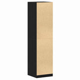 Wardrobe with Drawer Black Oak 50 x 50 x 200 cm Engineered Wood 3329300