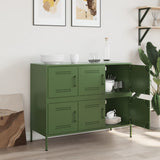Sideboard Olive Green 100.5x39x79 cm Steel 843100