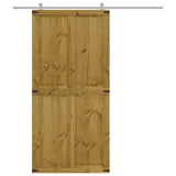 Barn Door CORONA 90x210 cm Solid Wood Pine 4103417