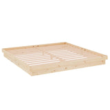Bed Frame without Mattress Solid Wood 200x200 cm 819927