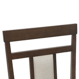 Dining Chair 2 pcs Light Brown and Light Solid Rubber Wood 42020501