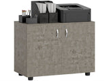 Two-Tier Locking Office Storage Cabinet - Grey T3398P343622