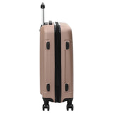 Suitcase with Lock 3 pcs Rose Gold 50 x 31 x 78 cm ABS Plastic 42006241