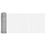 Fence with Posts Silver 0.4 x 25 m Steel 3336983
