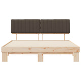 Bed Frame with Upholstered Headboard Taupe 180 x 200 cm 3398102