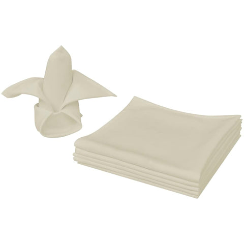 Dinner Napkins 100 pcs Cream 50x50 cm 131441