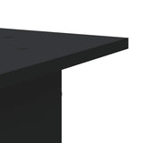 Plant Stands 2 pcs Black 30x30x95 cm Engineered Wood 3307874