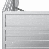 Garden Raised Bed 160x40x77 cm Galvanized Steel Silver 316894