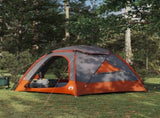 Dome Tent with Removable Rainfly Grey and Orange 4-Person 42017375