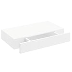 Floating Wall Shelves with Drawers 2 pcs White 48 cm 276001