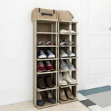 Shoe Cabinets 2 pcs Sonoma Oak 27.5x27x102 cm 808492