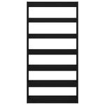Book Cabinet Black Engineered Wood 3333932