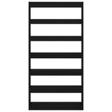 Book Cabinet Black Engineered Wood 3333932
