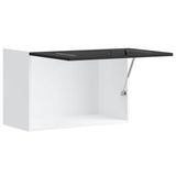 Kitchen Wall Cabinet Kalmar Black Engineered Wood 853598