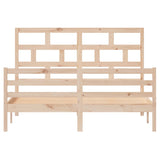 3101293 Bed Frame without Mattress Solid Wood 160x200 cm