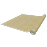 Rectangular Natural Bamboo Rug 150 x 200 cm 241335