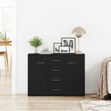 Sideboard Black Oak 88x30x64 cm Engineered Wood 862446
