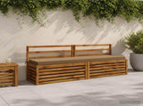 2-Piece Bench Cushions SOEST 2 pcs 100% Polyester Taupe 950061