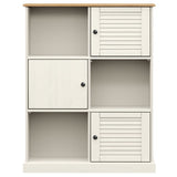Bookcase VIGO White 90x35x114.5 cm Solid Wood Pine 353182
