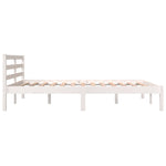 Bed Frame without Mattress 120x190cm White Small Double 810401