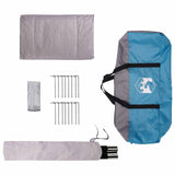 Family Tent Blue 18-Person 185T Polyester with PU Coating 42017398