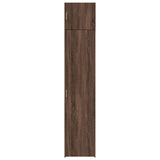 Slim Storage Cabinet Brown Oak 45x42.5x225 cm Engineered Wood 3281293