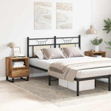 Bedside Cabinets 2 pcs Old Wood 40x35x50 cm Engineered Wood 857377