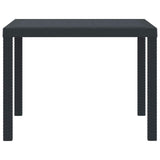 Garden Dining Table Anthracite 100 x 100 x 73 cm Poly Rattan 871680