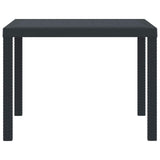 Garden Table Anthracite 100 x 100 x 73 cm Poly Rattan 871680