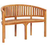 Garden Bench Natural Teak Strong Teak Wood 120 cm long Durable 48020