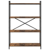 Bookshelf Smoked Oak 80 x 30 x 120 cm Engineered Wood 868421